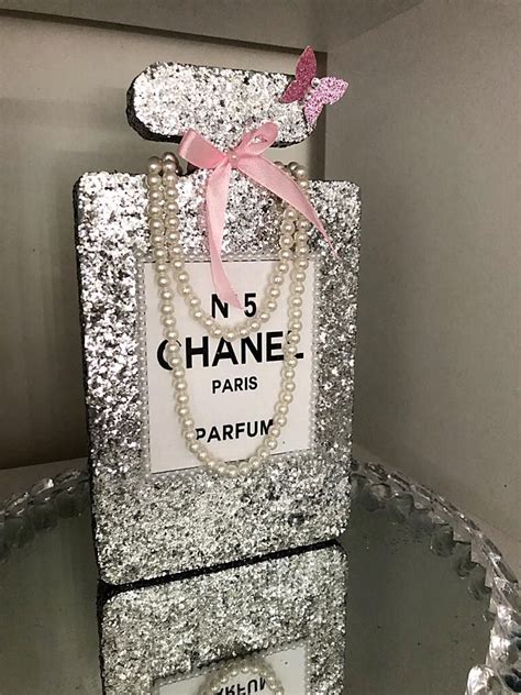 diy chanel perfume bottle wall decor|decorative empty chanel perfume bottles.